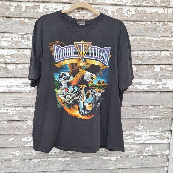 Doobie Brothers 1996 world Tour XL T-shirt Single Stitch - Picture 1 of 6